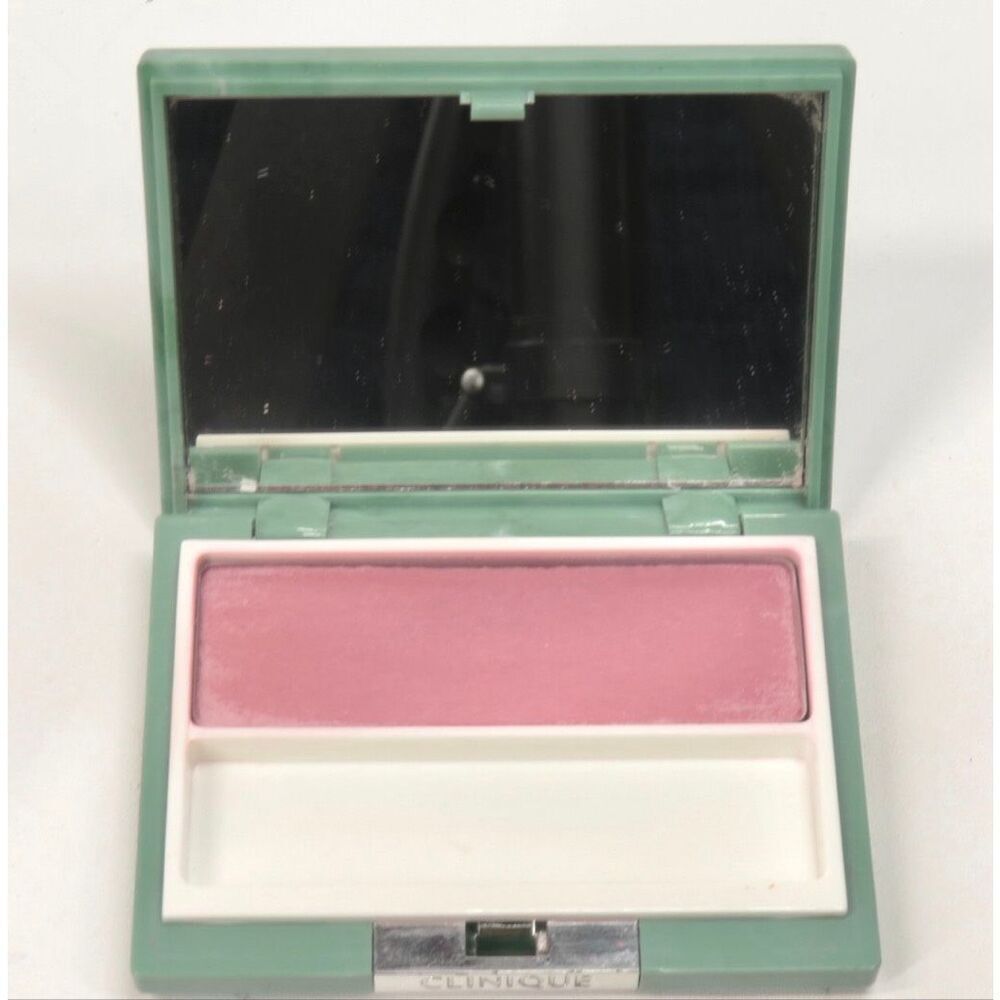 Vintage Clinique Soft-Pressed Powder Blusher 09 PLUM BLUSH Compact 0.27 oz